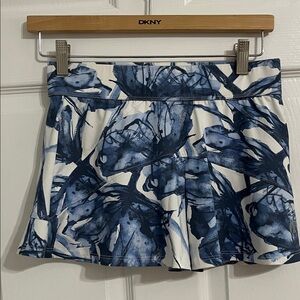 EleVen by Venus Williams Blue and White Skirt